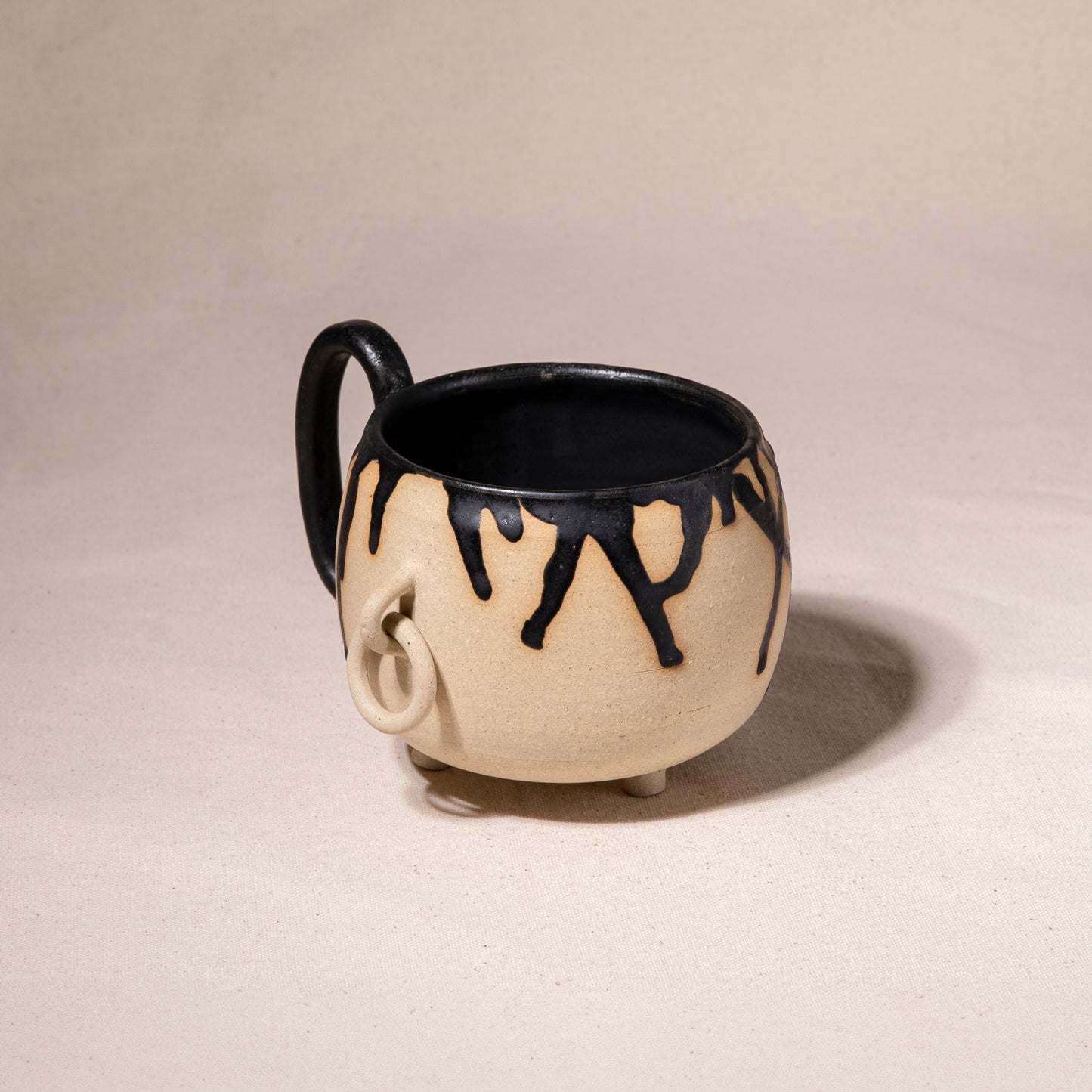 Satin Black Chain Mug