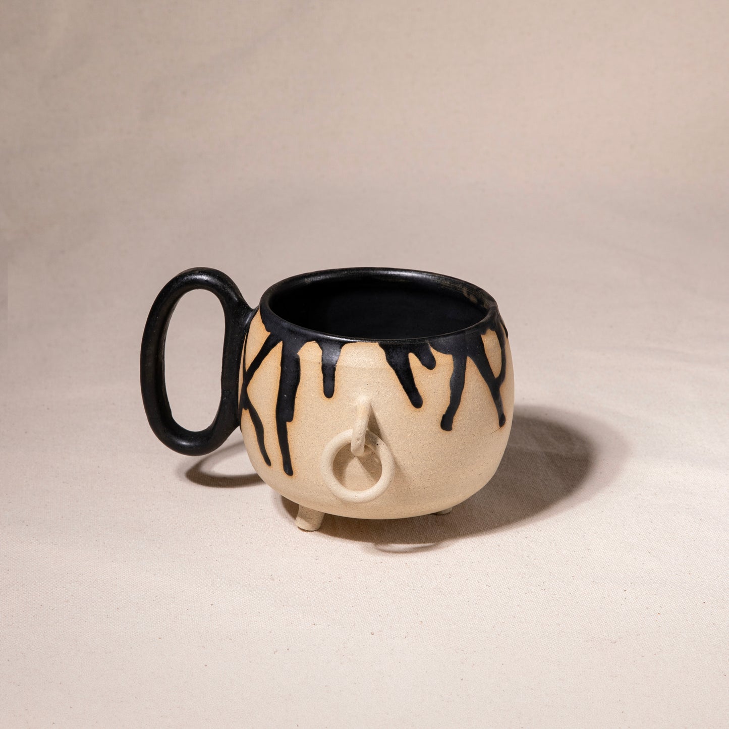 Satin Black Chain Mug