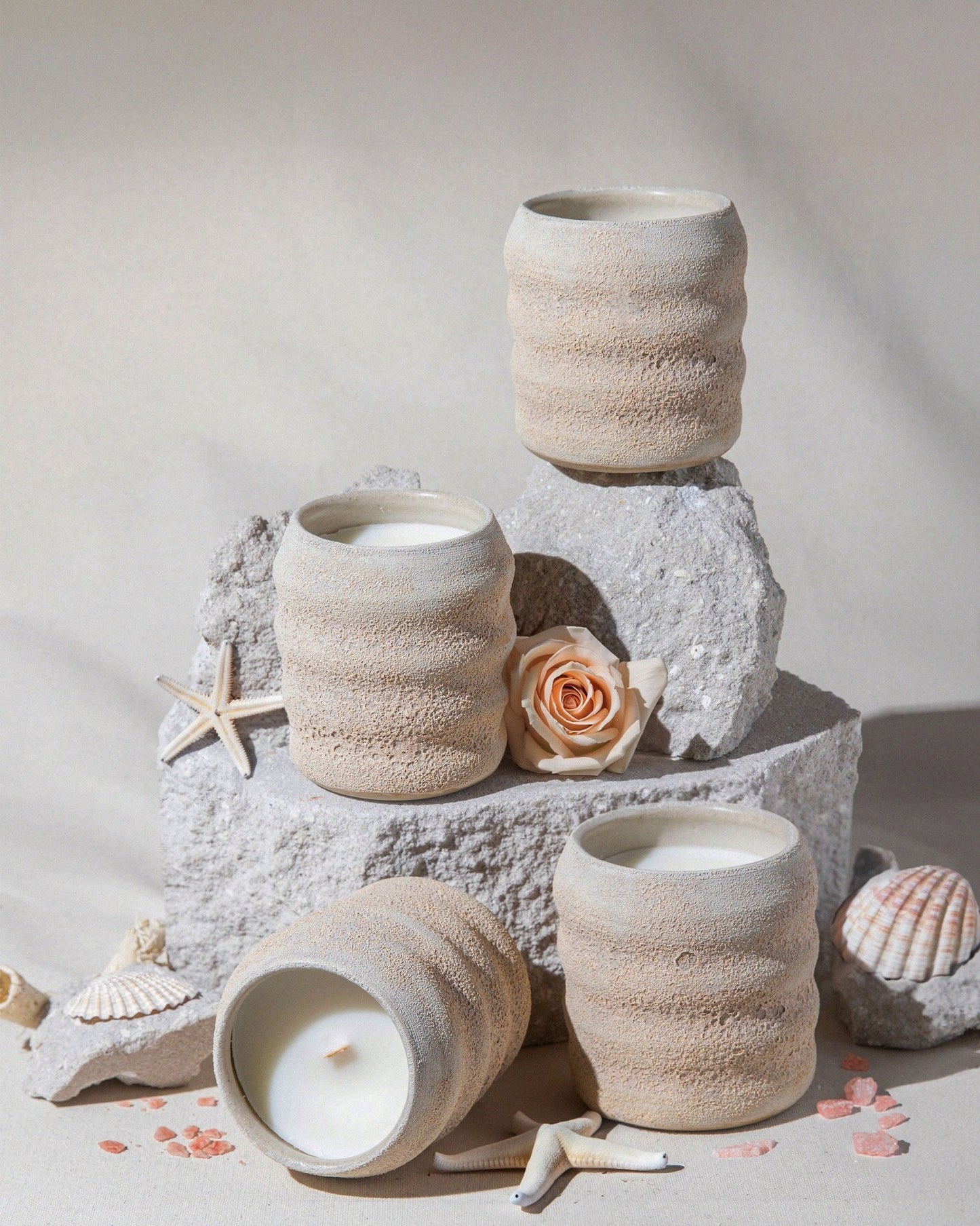 Sel de Mer Essence + Rosewater | Artisan Scented Candle - Carla Zancanaro Studio